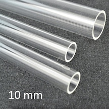 Pleksi Boru Şeffaf Akrilik Tüp Saydam 10 Mm