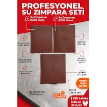 23x28 Cm Su Zımparası Seti 1200 1500 2000 Kum 3 Parça Islak Kuru İnce Polisaj Zımparası + Eldiven