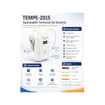 Tempe-2015 Ayarlanabilir Termostat Isı Sensörü Tüm Alarm Panellerini Destekler