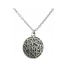 Slipknot Yuvarlak Metal Kolye 60 Cm Zincirli Rock & Metal Takı Çok renkli