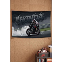 Honda Cbr Siyah Yarış Motoru Drift Dekoratif Duvar Örtüsü Duvar Halısı Beyaz