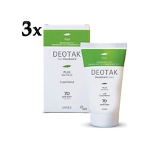 Deotak Plus Unisex Krem Deodorant 3 x 35 ML
