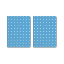 Puantiyeli Mini Defter Çizgili Mavi 14x20 Cm 2 Paketi