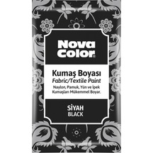 Nova Color Kumaş Boyası Toz 12 Gr Siyah Nc-904 Çok Renkli