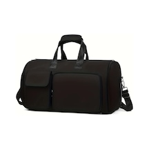 Elmpaly Siyah Çok Amaçlı Büyük Kapasiteli Seyahat Çantası Kuru Ve Islak Bölmeli Sırt Çantası Siyah