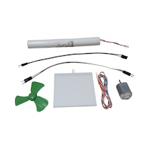 Dc 3.6v Pil Led Panel Motor Pervane Öğrenci Elektrik Devresi Hobi Deney Seti 18780034