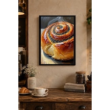 Spiral Hamur Desenli Dekoratif Mdf Tablo, Çerçeve Görünümlü Ahşap Poster
