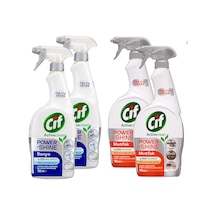 Cif Power Shine Banyo Ve Mutfak Kireç Sökücü 750 Ml 4 Lü Set 4'lü Set