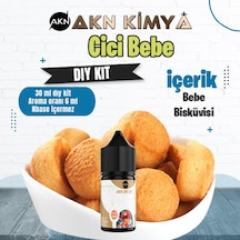 Cici Bebe Dıy Kit Bebe Bisküvisi Gıda Aroması %20 Oranda Aroma İçerir Hazır Değildir 30 Ml