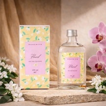 Premium Orkide Ve Yasemin Parfümlü Kolonya 200 Ml - 80 Derece Alkol Oranı - Dekoratif Cam Şişe