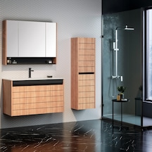 Orka Ricato 100 Cm Morgana Kiraz Banyo Dolabı Takımı, Boy Dolabı Çok Renkli