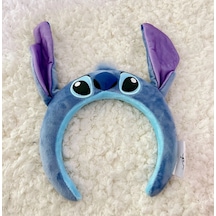 Stitch Tasarımlı Peluş Taç Mor