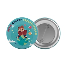 Okumayı Yazmayı Öğrendim Çanta Rozeti 20 Adet En Büyük Boy 5.8cm