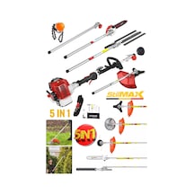 Stilmax ST5199 5fonksiyonlu Multi Benzinli Tırpan Ot Biçme Makinesi