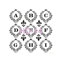 Hd014 Home Dekor Stencil 45x45