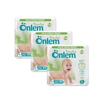 Önlem Botanika Bebek Bezi 4 Numara Maxi Fırsat Paketi 100 'lü x 3 3'lü