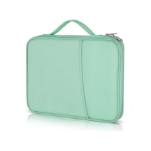 12.9-13 İnç Laptop İçin Taşınabilir Bez Doku Deri Çanta Pembe Siya