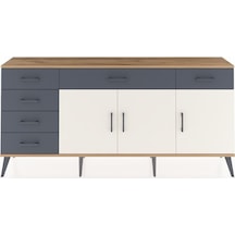 Arges Konsol 2 Raflı 6 Çekmeceli 3 Kapaklı 176x30x83 Çam-aytaşı/antrasit Aytaşı/antrasit