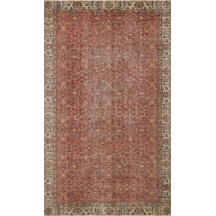 Rengarenk Eskitme El Dokuma Halı 160 275 Cm 9893 Kırmızı