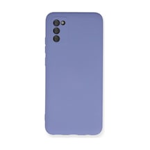 Samsung Uyumlu Galaxy A03s Uyumlu Kılıf Nano İçi Kadife Silikon - Lila