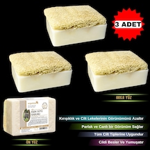Organicsun Doğal Kabak Lifli Eşek Sütü Sabunu 3 x 120 G