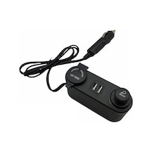 12v 120w Çakmak Soketi (Enerji Soketi) (Çakmak + Usb 2 Şarjlı 6a) (Kablolu)