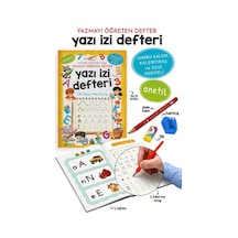 Yazı İzi Defteri - Yazmayı Öğreten Defter - Jumbo Kalem, Kalemtıraş Ve Silgi Hediyeli