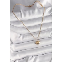 Mey İthalat 316l Çelik Gold Renk Zincir Love İşlemeli Kalp Figür Kadın Kolye - Özel Seri Meyeb67a20f04c4ef1ae23d0669c6 altın