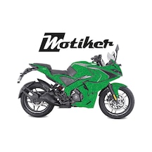 Bajaj Pulsar Rs200 Parlak Yeşil Parçalı Kaplama Tasarımı Sticker