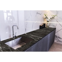 Stickerart Tezgah Üstü Fayans Kaplama Folyosu Mutfak Tezgahı Kaplama Bright Marble 70 Cm X 1 Metre Diğer