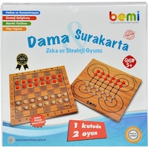 8113 Bemi Surakart Dama Ahşap Tabla ve Boncuklar 1239