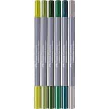 Goldfaber Aqua Çift Uçlu Markör, Kaligrafi, 6'lı Jungle