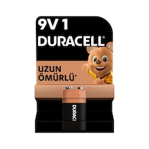 Duracell Alkalin 9v Pil, 6lr61 / Mn1604 , 1'li Paket - 3 Adet Tarı Beyaz
