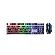 Snt Tf-230 Rgb Gaming Klavye Mouse Seti Oyuncular Için Işıklı Klavye & Mouse Set Türkçe A Diğer