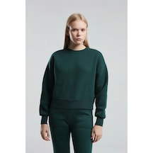 Kadın Yeşil Sweatshirt Yeşil