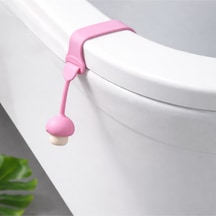 Klozet Kapağı Hijyen Aparatı 2 Adet Pembe Plastik Diğer