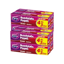 Buzdolabı Poşeti Büyük Boy 4 Al 3 Öde 4 20 30 X 45 Cm İkili Set