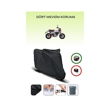 Siyah Arka Çanta Uyumlu Honda Monkey 125 Uyumlu Motosiklet Brandası Motor Örtüsü