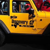 60 X 24 cm - Discovery Dakar Araba sticker. Sağ Sol Set