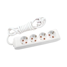 Viko Multi-let 4'lü Topraklı Kablolu Çocuk Korumalı 5 Metre Priz Beyaz Diğer