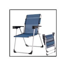 Safir- Bardaklıklı Katlanabilir Piknik Ve Kamp Sandalyesi - Tab.259 Safir Mavi