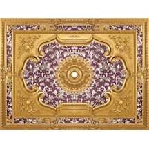 Dikdörtgen Altın Saray Tavan Göbek 120*160 cm