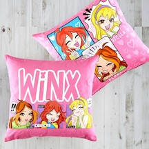 Lisanslı Pamuk Winx Cute Kırlent Çok Renkli Tekli Diğer
