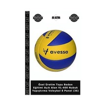 Özel Üretim Topu Beden Eğitimi Açık Alan Vl-400 Nubuk Yapıştırma Voleybol 8 Panel 36 Çok Renkli