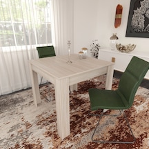 Pasific Home Single Mutfak Yemek Masası, 90x90 cm, Kare, Meşe