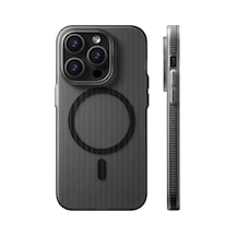 İphone 15 İle Uyumlu Kılıf Kamera Koruma Çıkıntılı Magsafe İle Uyumlu Şeffaf Transparan Tırtıklı Kenar Geometrik İphone 14 İle Uyumlu Kılıf , İphone 15 Sku: Smg8690010109118