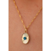 Sefa Gold 14 Ayar Altın Oval Füzyon Singapur Zincir Kolye