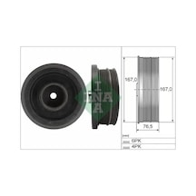 Bmw 120d E87 Krank Kasnagi 2004-2011 M47d20 N47d20a Ina 544008210