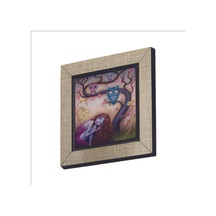 Baykuşlar Ve Kız Baskılı Mdf Magnet 7x7