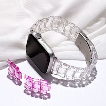 E2M Apple Uyumlu  Watch 42-44mm KRD-22 Candy Leylak Kordon